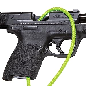 36. Brava za okidač (lanac) Kombinacija 3 znamenke, 15 inčna kabelska brava za oružje, dizajn i lokot s ključem za sigurno skladištenje pušaka, pištolja ili sačmarica, radi na sprječavanju nasilja oružjem s bravama za oružje (3)