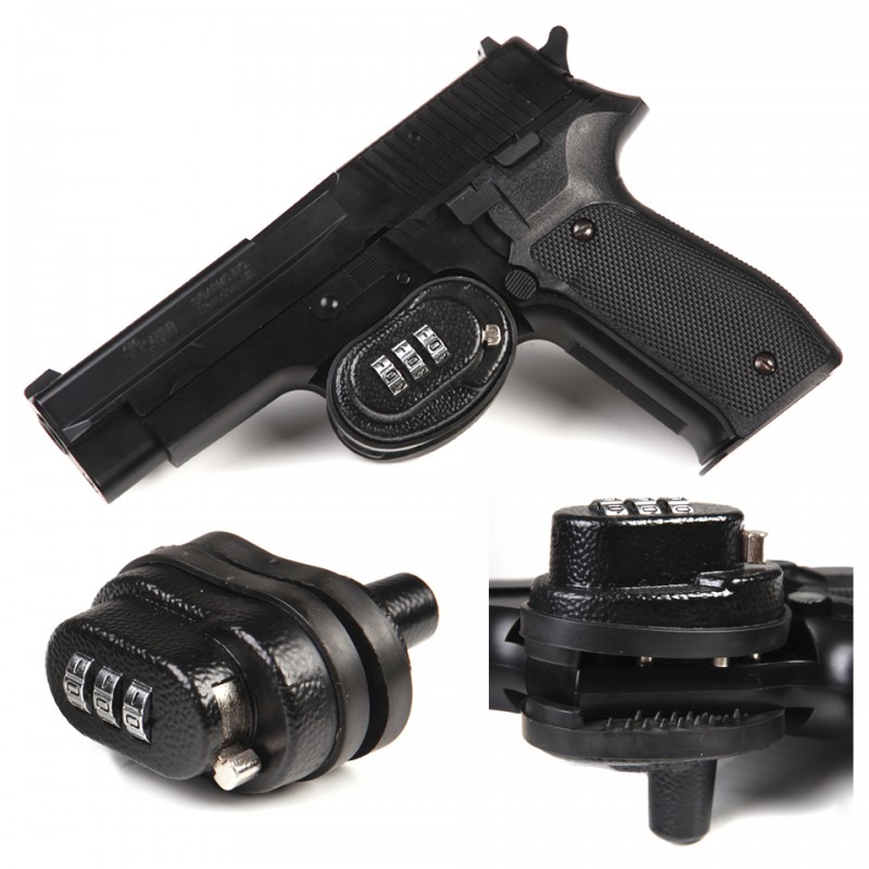 Locked Trigger Gun bl-istess Ċavetta Kompatibbli ma Pistoli Xkubetti Skutti (2)